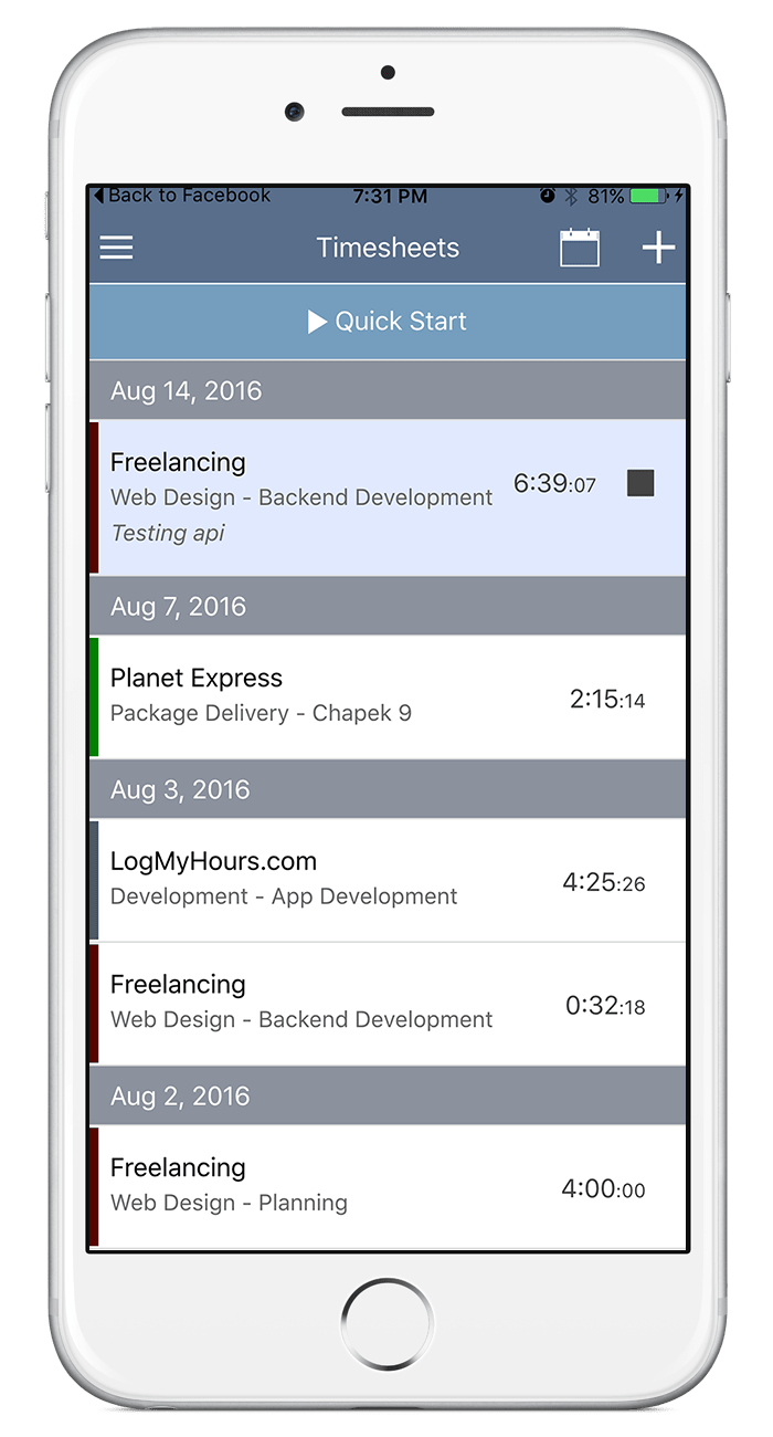IOS Timesheets